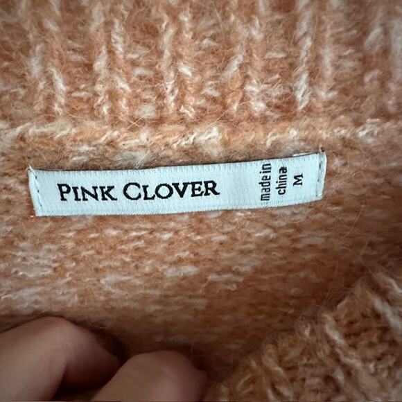 Pink Clover Stitch Fix NWT Long Sleeve Crewneck Sweater Medium Pink - Picture 7 of 10